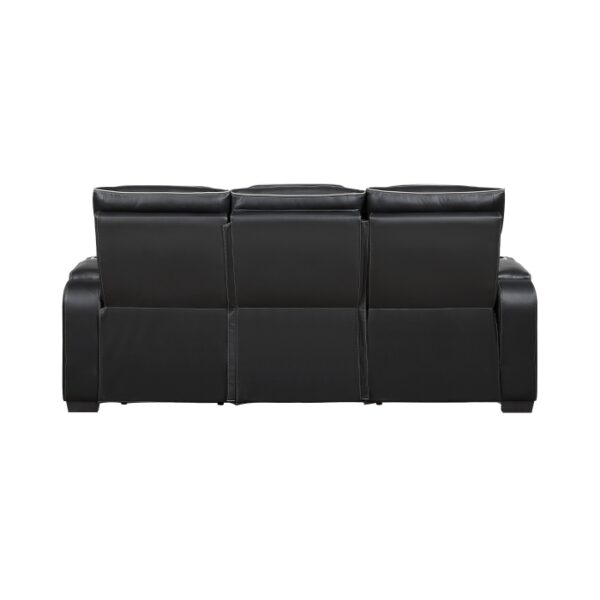 9516BLK-3PWH Power Double Reclining Sofa ...