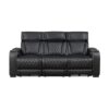 9516BLK Seating-Fairway Collection 2pc Set: Sofa, Love (Power)