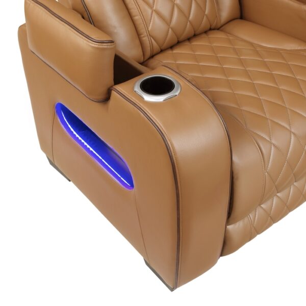 9516BRW-3PWH Power Double Reclining Sofa ...
