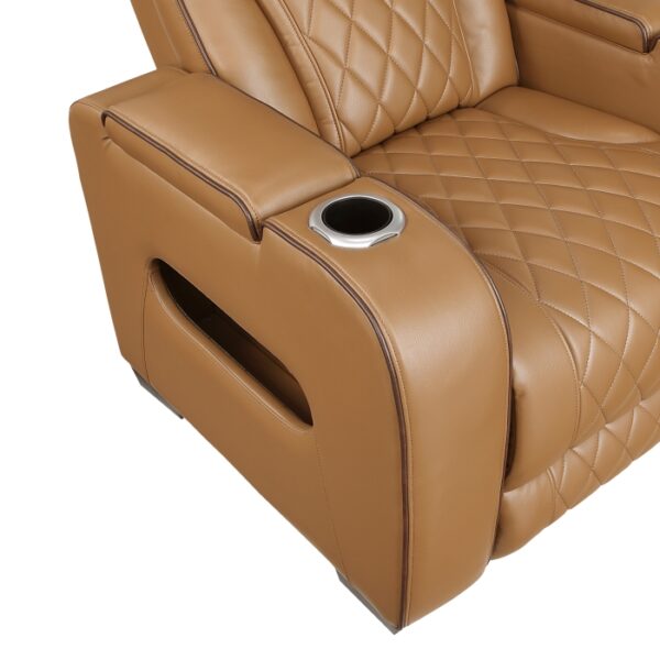 9516BRW-3PWH Power Double Reclining Sofa ...