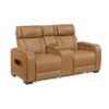 9516BRW Seating-Fairway Collection 2pc Set: Sofa, Love (Power)