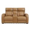 9516BRW Seating-Fairway Collection 2pc Set: Sofa, Love (Power)