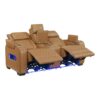 9516BRW Seating-Fairway Collection 2pc Set: Sofa, Love (Power)