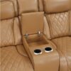9516BRW Seating-Fairway Collection 2pc Set: Sofa, Love (Power)