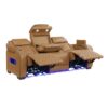 9516BRW Seating-Fairway Collection 2pc Set: Sofa, Love (Power)