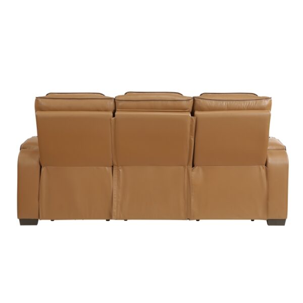9516BRW-3PWH Power Double Reclining Sofa ...