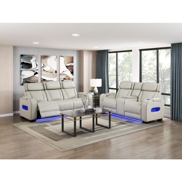 9516TPE-3PWH Power Double Reclining Sofa ...