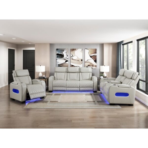 9516TPE-3PWH Power Double Reclining Sofa ...