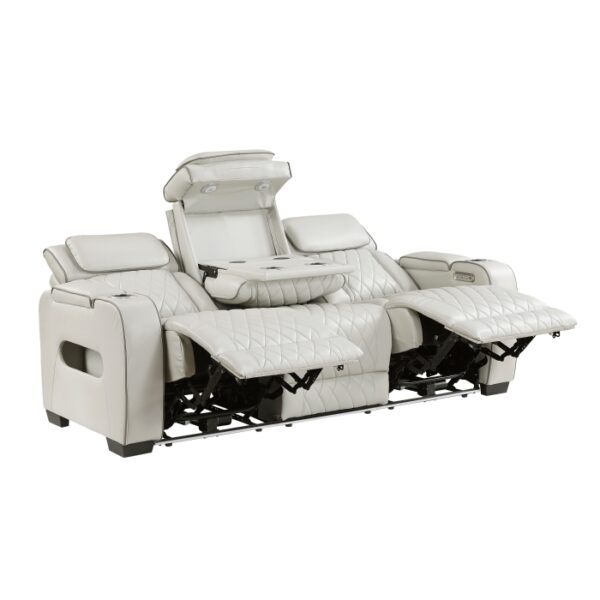 9516TPE-3PWH Power Double Reclining Sofa ...
