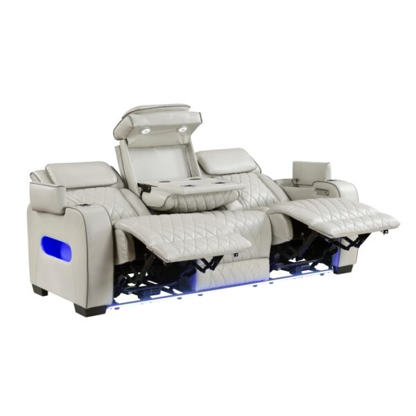 9516TPE-3PWH Power Double Reclining Sofa ...