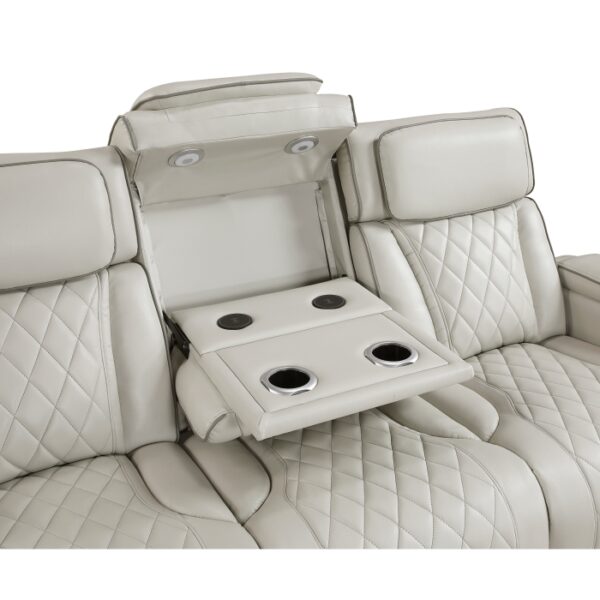 9516TPE-3PWH Power Double Reclining Sofa ...