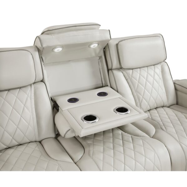 9516TPE-3PWH Power Double Reclining Sofa ...