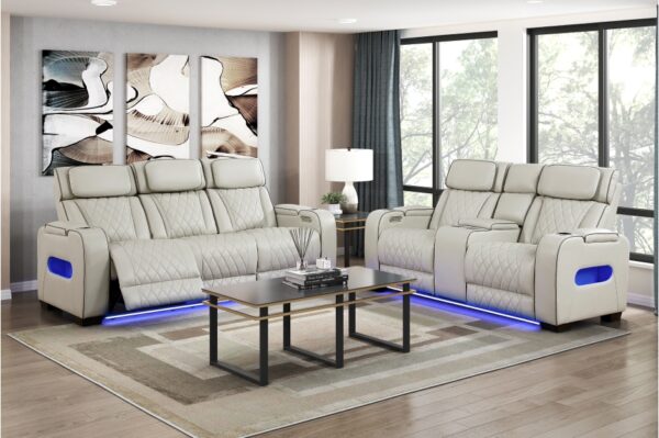 9516TPE Seating-Fairway Collection 2pc Set: Sofa, Love (Power)