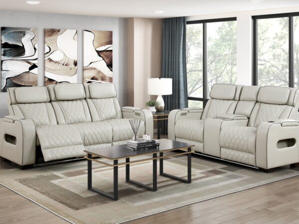 9516TPE Seating-Fairway Collection 2pc Set: Sofa, Love (Power)
