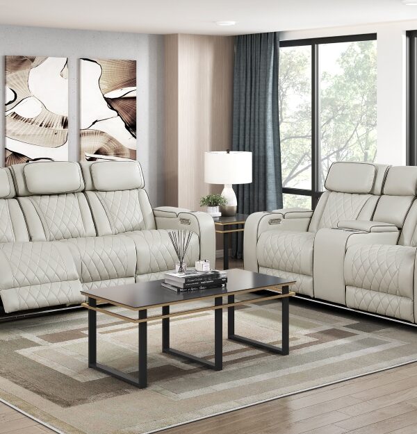 9516TPE Seating-Fairway Collection 2pc Set: Sofa, Love (Power)
