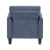9519BUE Seating-Aliana Collection 2pc Set: Sofa, Love