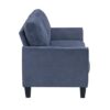 9519BUE Seating-Aliana Collection 2pc Set: Sofa, Love