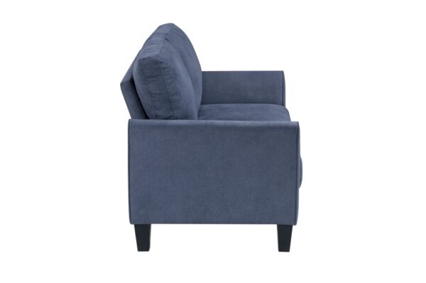 9519BUE Seating-Aliana Collection 2pc Set: Sofa, Love
