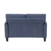 9519BUE Seating-Aliana Collection 2pc Set: Sofa, Love