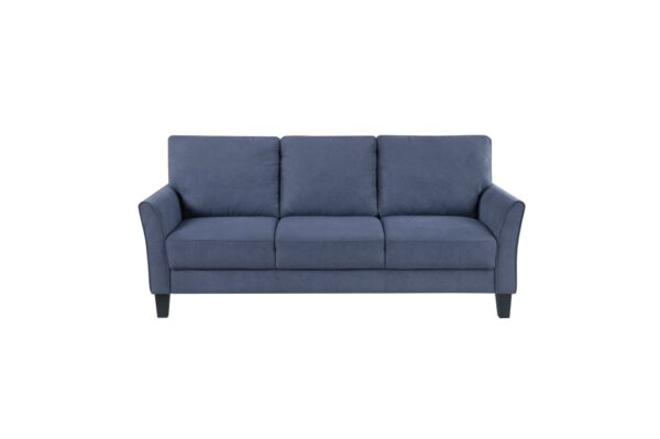 9519BUE Seating-Aliana Collection 2pc Set: Sofa, Love