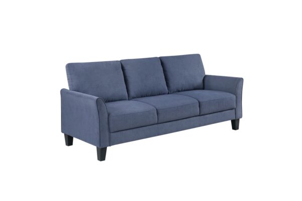 9519BUE Seating-Aliana Collection 2pc Set: Sofa, Love