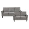 9519CHC Seating-Aliana Collection 2pc Set: Sofa, Love