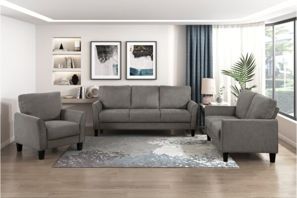 9519CHC Seating-Aliana Collection 2pc Set: Sofa, Love