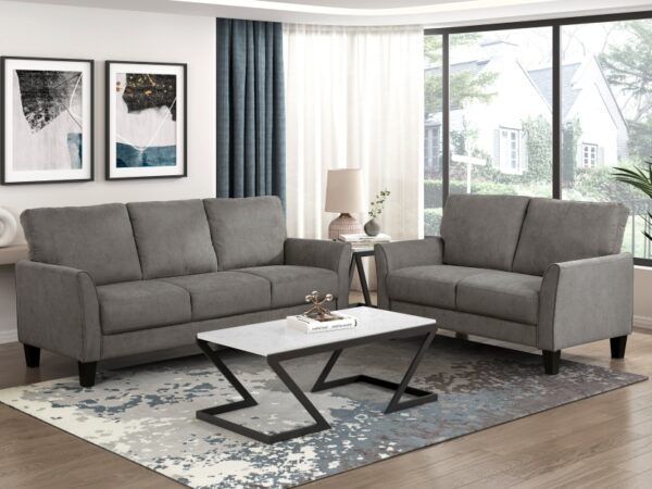 9519CHC Seating-Aliana Collection 2pc Set: Sofa, Love