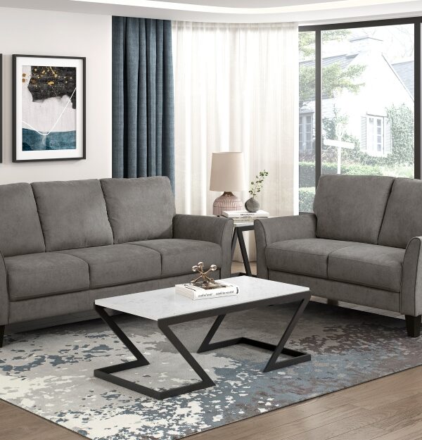 9519CHC Seating-Aliana Collection 2pc Set: Sofa, Love