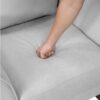 9519GRY Seating-Aliana Collection 2pc Set: Sofa, Love