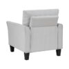 9519GRY Seating-Aliana Collection 2pc Set: Sofa, Love