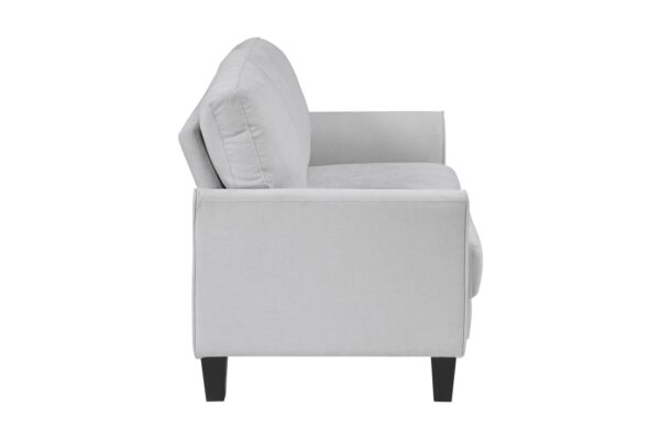 9519GRY Seating-Aliana Collection 2pc Set: Sofa, Love