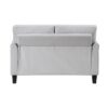 9519GRY Seating-Aliana Collection 2pc Set: Sofa, Love