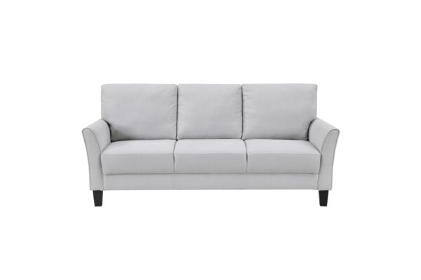 9519GRY Seating-Aliana Collection 2pc Set: Sofa, Love
