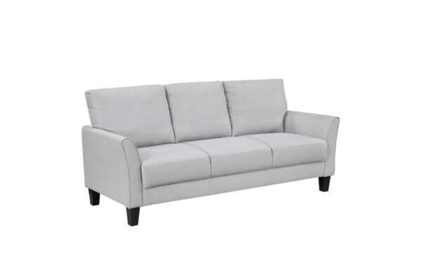 9519GRY Seating-Aliana Collection 2pc Set: Sofa, Love