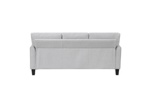 9519GRY Seating-Aliana Collection 2pc Set: Sofa, Love