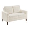 9520BEG Seating-Crandall Collection 2pc Set: Sofa, Love