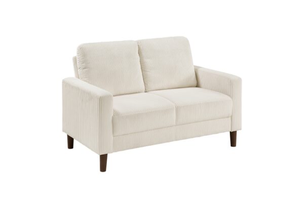 9520BEG Seating-Crandall Collection 2pc Set: Sofa, Love