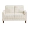 9520BEG Seating-Crandall Collection 2pc Set: Sofa, Love