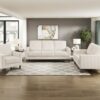 9520BEG Seating-Crandall Collection 2pc Set: Sofa, Love