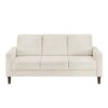 9520BEG Seating-Crandall Collection 2pc Set: Sofa, Love