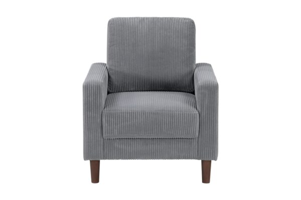 9520GRY Seating-Crandall Collection 2pc Set: Sofa, Love