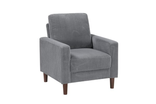 9520GRY Seating-Crandall Collection 2pc Set: Sofa, Love