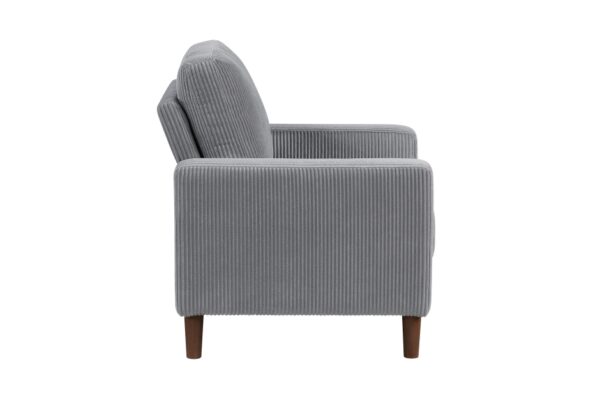 9520GRY Seating-Crandall Collection 2pc Set: Sofa, Love