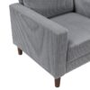 9520GRY Seating-Crandall Collection 2pc Set: Sofa, Love