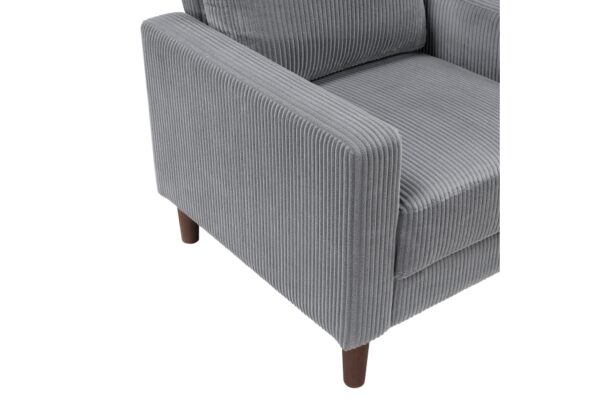 9520GRY Seating-Crandall Collection 2pc Set: Sofa, Love