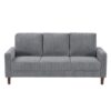 9520GRY Seating-Crandall Collection 2pc Set: Sofa, Love