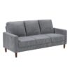 9520GRY Seating-Crandall Collection 2pc Set: Sofa, Love
