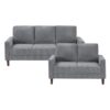 9520GRY Seating-Crandall Collection 2pc Set: Sofa, Love