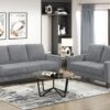 9520GRY Seating-Crandall Collection 2pc Set: Sofa, Love